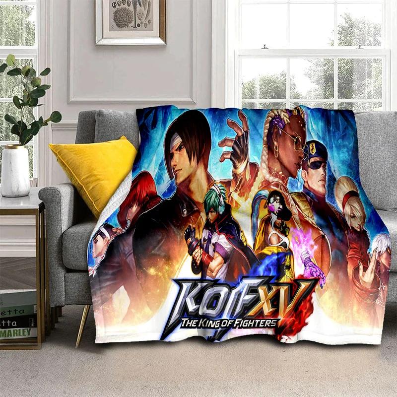 Retro Game King of Fighters Gamer Blanket,Soft Throw Blanket for Home Bedroom Bed Sofa Picnic Travel Office Cover Blanket Kids