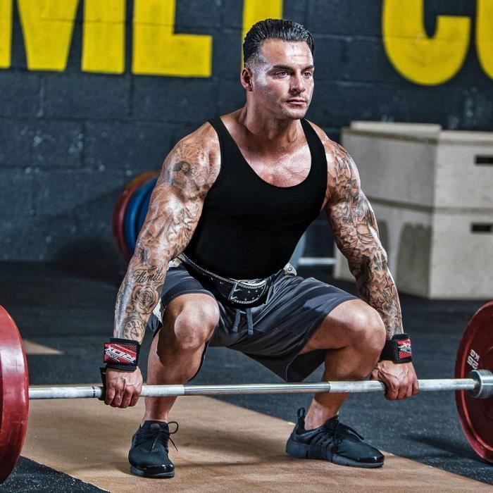 Ceinture De Musculation - RDX - Cuir De Vachette - 10 Trous Réglables - Support Lombaire - Durabilité