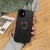 360 Ring Leather Mykt Silikonveske For Samsung Galaxy A14 A53 A33 A23 S21 S22 S23 Ultra Plus Xiaomi Redmi Note 11 iPhone 15 14 13 12 11 Pro Max-deksel