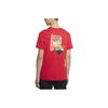 Nike Cartoon Print Knit Sports Short Sleeve T-Shirt Men Tops University-Red DD1323-657