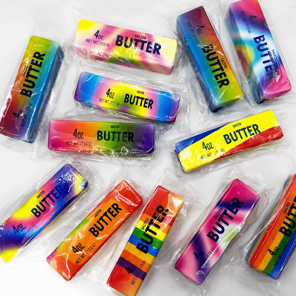 Creative Halloween Squishy Toy Colorful Slow Rebound Butter Stick Halloween Fidget Toy Office
