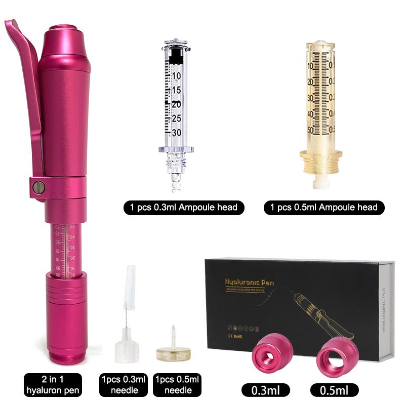 High Pressure Hyaluron Acid Pen Anti Wrinkle Lip Injection Hyaluron Gun Face Atomizer For Tattoo Tip Hyaluron Pen