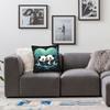 Cute Panda Pillow Case  Square Pillow Cover For Living Room Bed Chair Funny Cushion Cover