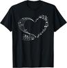 Cute Heart Music Note Men Musicians T-Shirt