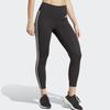 Adidas Striped Quick-Dry Training Tights Women Bottoms Black HT5438