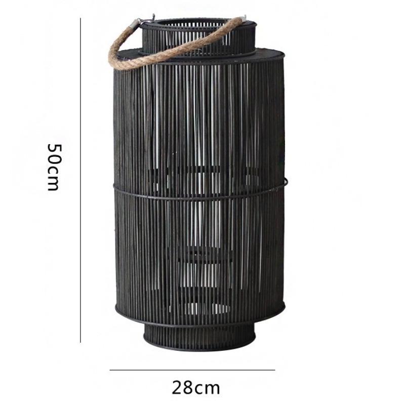 Rattan Wind Lantern Candle Holder Vintage Candle Holders Decorative Nordic Candlestick Elegant Candlesticks Home Decorations