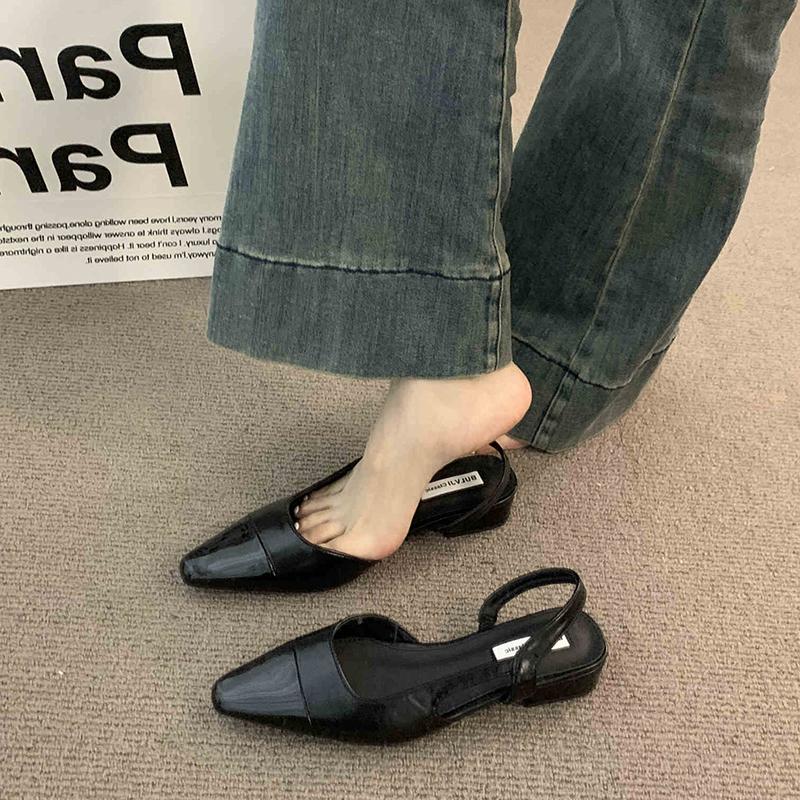 Summer Gladiator Cover Toe Women Sandals Shoes Fashion Shallow Slip On Ladies Casual Low Heel Sandalias