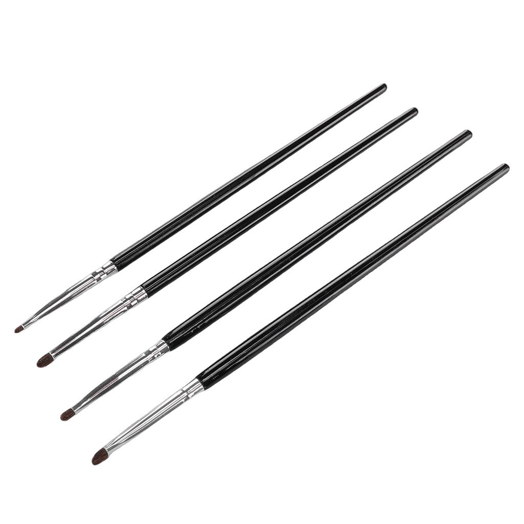 3 Set 4 Pcs Eye Makeup Brush Set Small Smudge   Eyeshadow Brushes for Concealer Highlighting Blending