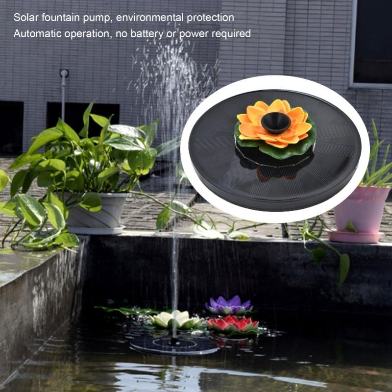 Lotus Solar Fountain Water Pump Floating Mini Solar Powered Water Fountain For Birdbaths Garden Pond Pool Outdoor1