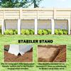 395 x 100 cm Low Tunnel Greenhouse - White