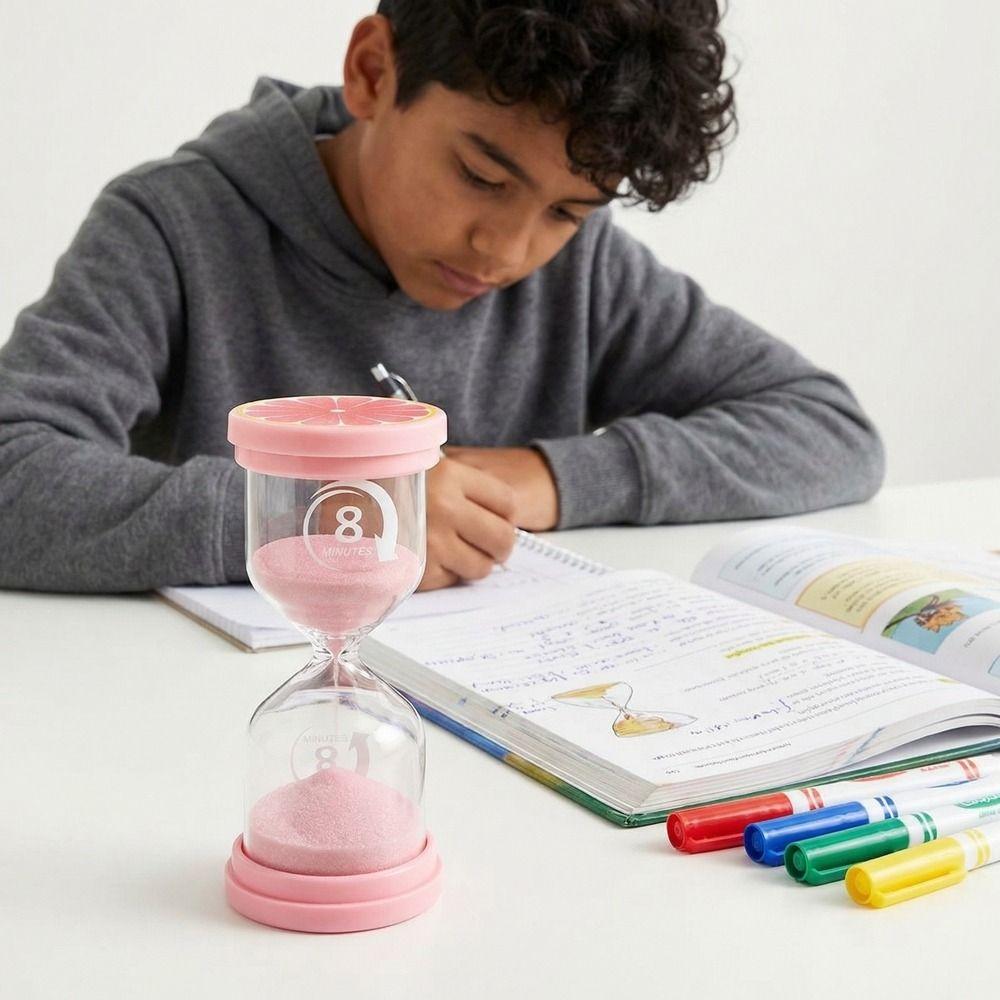 Marcaron Fruit Pattern Hourglass Portable Minutes Timer Study Timer Sand Timer  Home Decoration