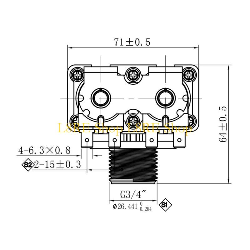 L8RE For FCS360U Washing Machine Single Double Head Electric Water Inlet Solenoid Valves Washer Replacement Parts