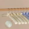 5PCS Non-slip Satin Padded Display Hanger Soft Sponge Clothes Hangers Wrapped Clothes Hanger  Hotel