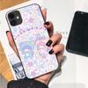 Case for iPhone 16 15 Plus 14 13 12 11 Pro 8 7 6S 6 SE 5S X XR XS Max Realme C30 C33 C31 9I Black Sofe Cover LI29 Little Twin Stars