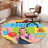 Custom Name Ms. Rachel Printed Round Rug Carpet Chair Rug Area Rug Entryway Doormats,for Office Chair Living Room Bedroom Kitchen Room.