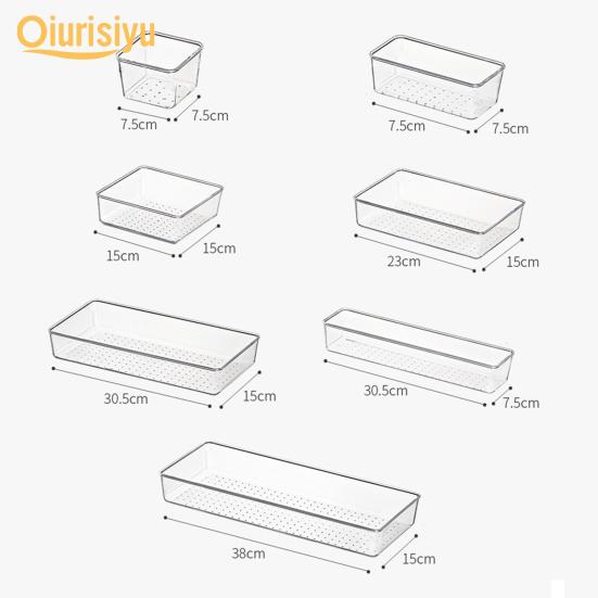 Dayanıklı Daha Fazla Bölmeli Şeffaf Çekmece Düzenleyici