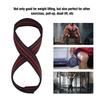 Soft Nylon and Spandex Figure 8 Weight Lifting Straps Gym Training Support Hand Protective Sleeves (M)