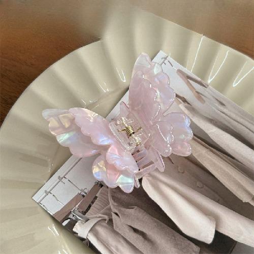 Gradient Butterfly Hair Claw Korean Simple Fashion Hair Claws Headwear Hairpin Women Colorful Hair Decorations Style Accessories