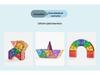 Diamond Surface Magnetic Tiles: Children's Educational Building Blocks & Jigsaw Puzzle Set