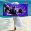 Custom Name Ultra-Soft Beach Towel with Wednesday Theme,Ideal for Pool - Camping, Diving - Perfect Travel Essential, Vibrant Beach Towel.