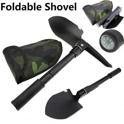 Skládací přenosná kempingová lopata Venkovní survival inženýrská lopata Multifunkční vojenská taktická lopata Zahradní motyka Hloubicí nástroj