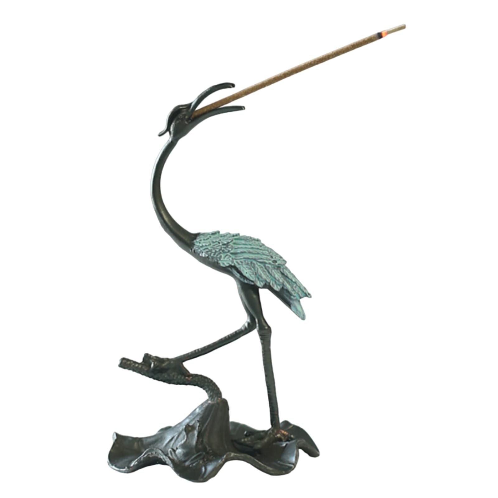 

Crane Incense Holder, Good Luck, Fortune, Feng Shui, Spiral Incense, Incense Holder for Incense Plates [Product ID]