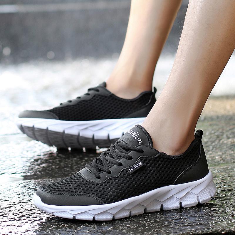 Unisex Große Größe Ultraleichte Outdoor-Sportarten Atmungsaktive Mesh-Laufschuhe Sneakers 35-48