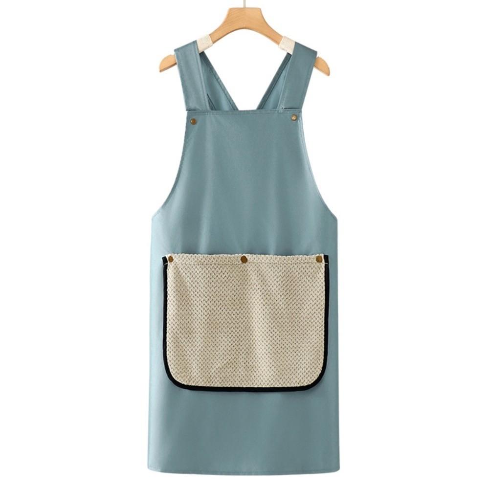 Creative PVC Baking Cooking Aprons Waterproof Solid Color Apron Sleeveless Antipollution Workwear Kitchen Accessories