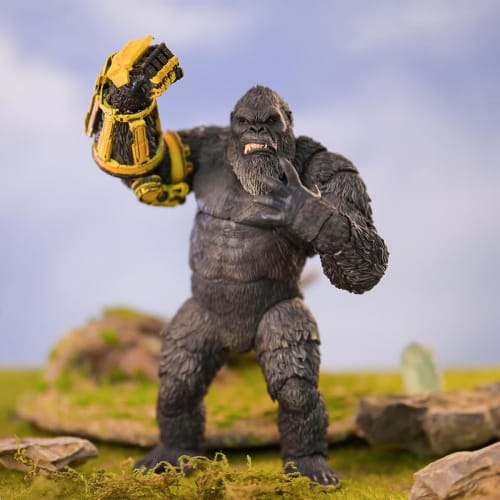 HiPlay Hiya Toys "Goji Vs. Kong: The New Empire" Kong Mechanical Glove Ver. Exquisite Basic Articulated Figure EBG0433, Pre-painted, Fully Assembled