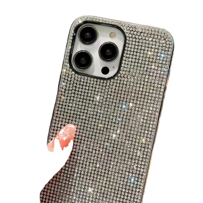 Custodia Lussuosa Antiurto con Strass per Apple 12/13/15/16 Pro/Plus
