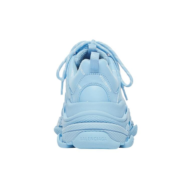 Balenciaga All Over Logo Triple S Blue Grey Women's 524039W2FA14090