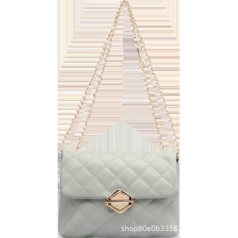 Women's Rhombus Chain Shoulder Bag - 2024 Japanese & Korean Style