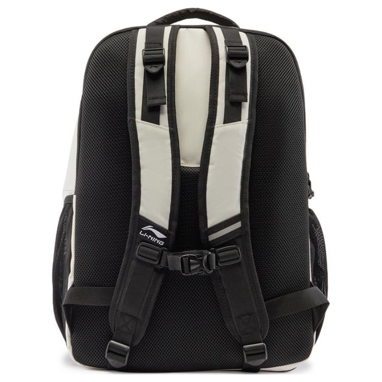 New LiNing Sports Life Collection Polyester Backpack Unisex Black & Silver Birch Gray ABSV003-2