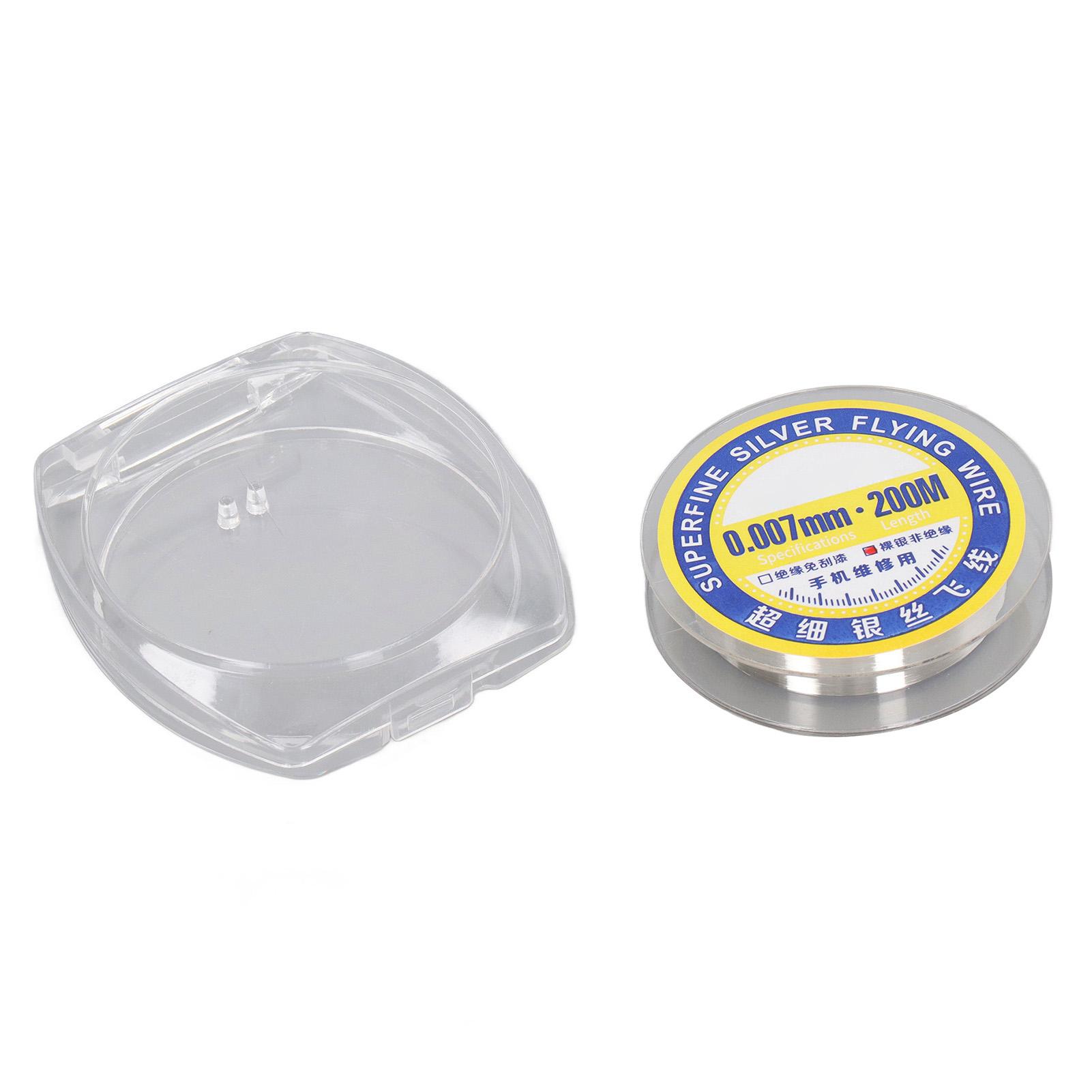 

0,007 мм сверхтонкий серебряный соединительный провод растягивающийся сверхтонкий электронный провод для обслуживания телефона