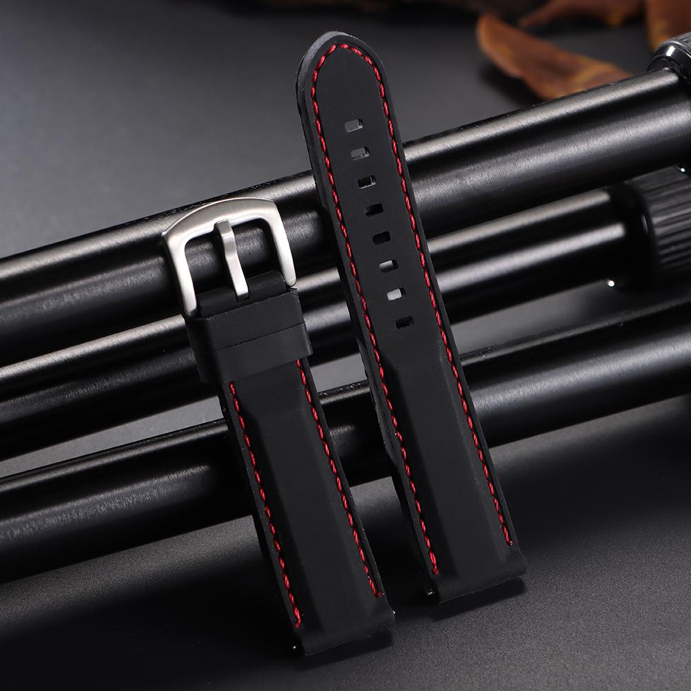 18mm 20mm 22mm 24mm Quick Release Rubber Watch Strap Silicone Watch Band Watch Replacement Watchband for Seiko for Citizen