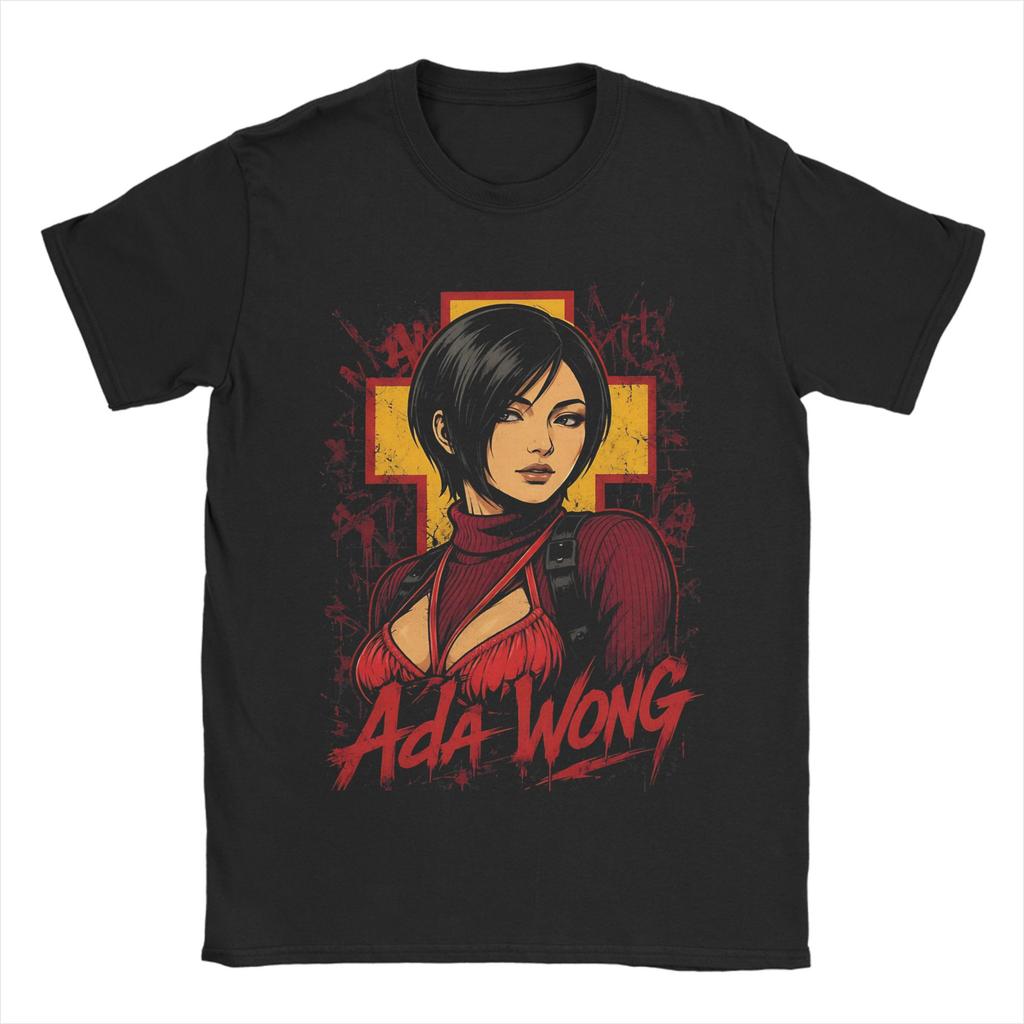 Novelty Ada Wong TShirt Unisex Crewneck Short Sleeve Clothing Cotton Summer Top Tee