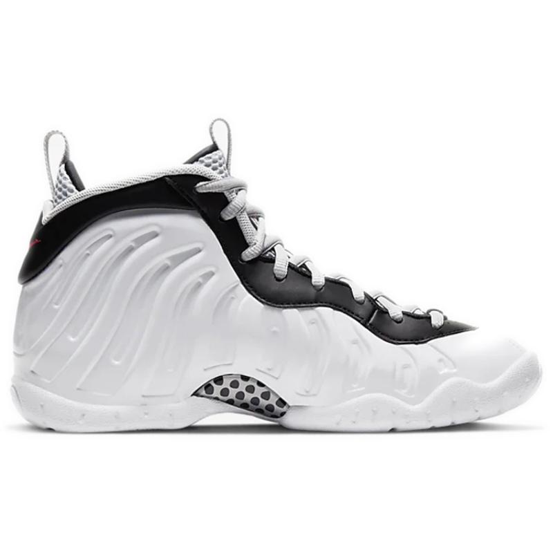 Nike Air Foamposite Pro White Black University Red GS Sneakers 644792-103