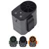 Waist Fan 4 Speed Adjustable USB Rechargeable Portable Belt Fan with LED Light for Outdoor