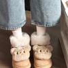 Internet celebrity bear non-slip Northeast thick-soled snow boots women's winter 2025 new velvet thickened thermal cotton shoes