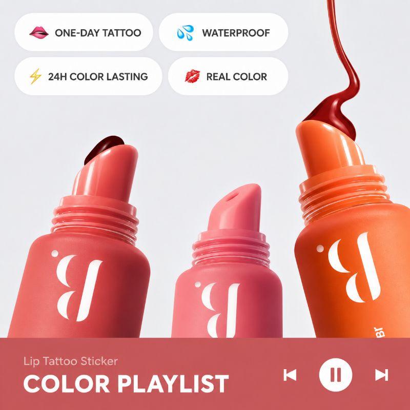 Boncept Lip Tattoo Sticker 8g Long Lasting Peel-Off Lip Tint Pack Korean Lip Color
