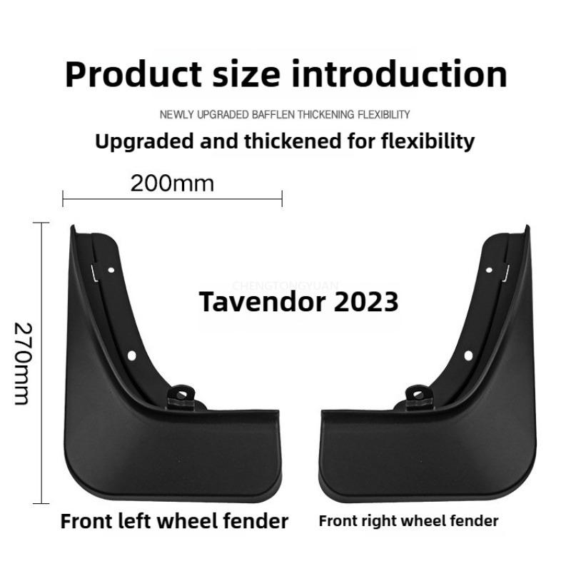 For VW Volkswagen Tavendor Mudguards Splash Guards Front Rear Wheels Fender Car Accessories 4Pcs Auto Parts