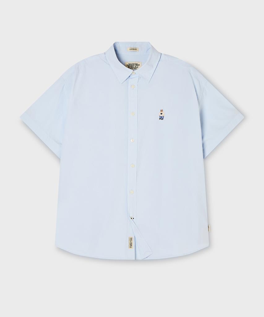 WHO.A.U Steve Loose Fit Short Sleeve Shirts / Whyag2511F