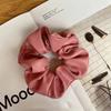 Solid PU Leather Scrunchies Elastic Hair Bands Ties Women Ponytail Holder Headbands Girls Kids Hair Accessories