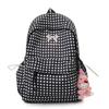 Schoolbag1011 spring new product fresh plaid outdoor backpack fashionable cute bow girl heart student schoolbag