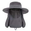 Sun Hat UV Protection Cap Wide Brim Nylon Breathable Quick Dry UPF 50+ Fishing Hat with Removable Fa