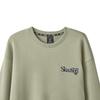 Skechers Sports Alliance Series Simple College Knitted Embroidered Pullover Sweatshirt Unisex Sweatshirt Laurel-Oak Gray L324U106-04AU