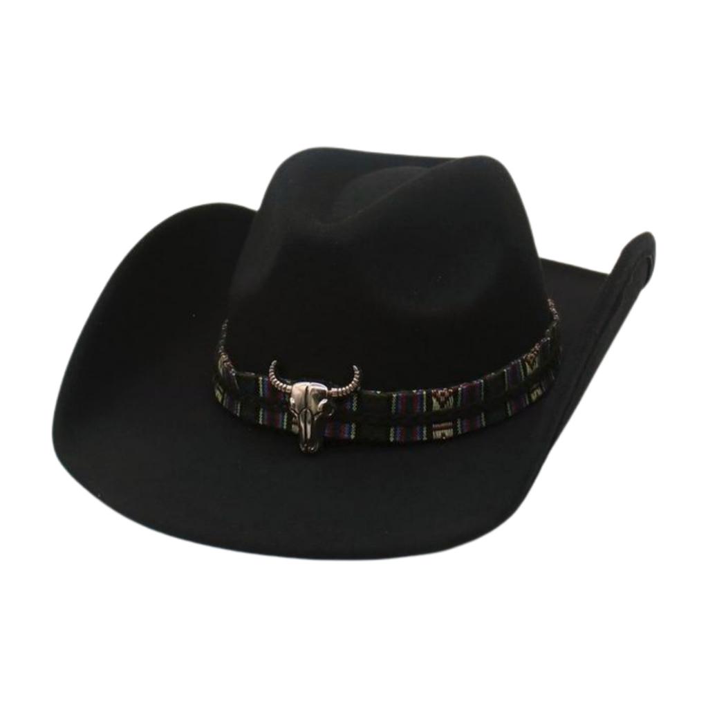 Ethnic Tibetan Area Vacation Woolen Felt Hat Stage Prop Hat Peach Heart Top Western Cowboy Top Hat