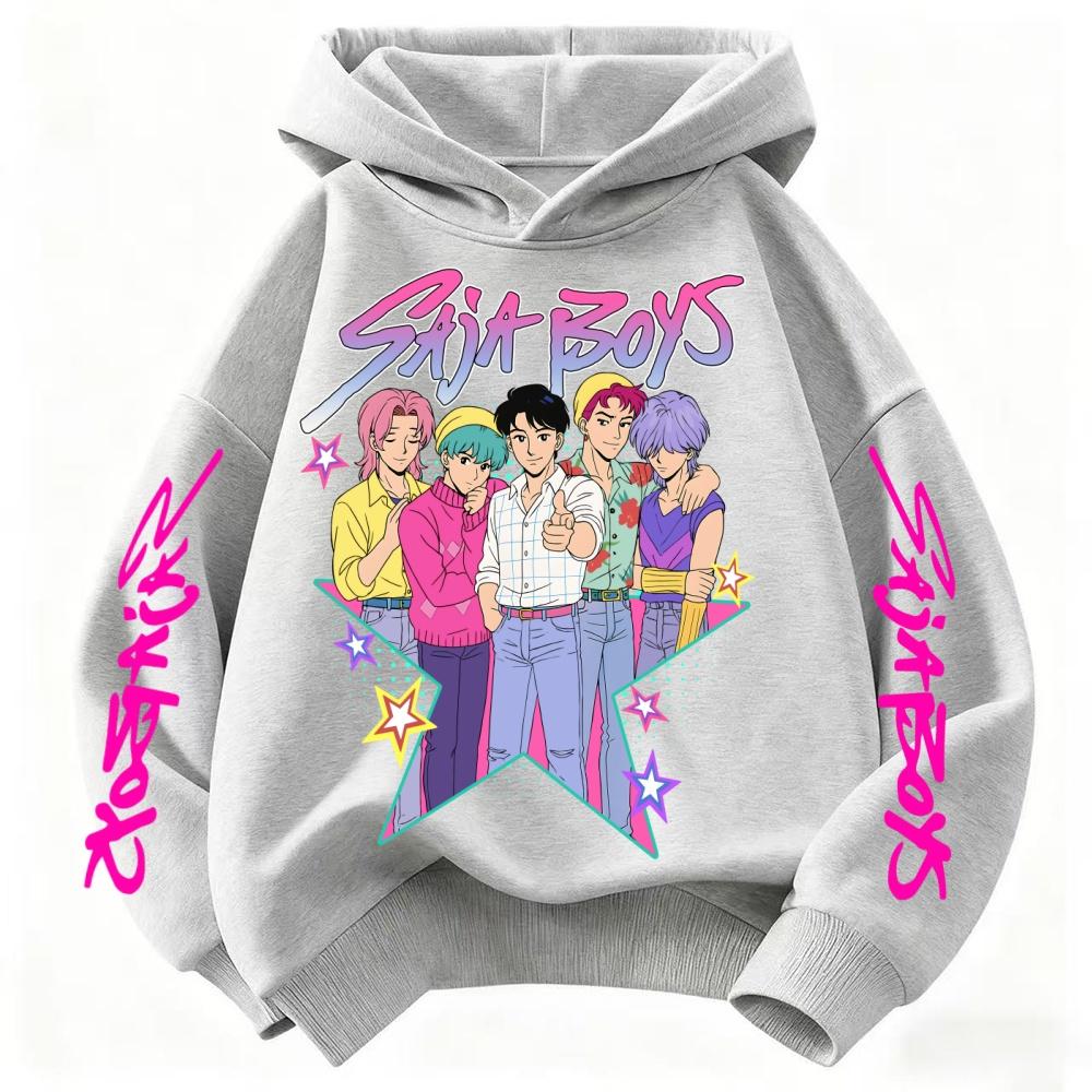 Children's Hoodie KPop Devil Hunter Printed Children's Cartoon Fashion Autumn Casual Warm Coat Hoodie