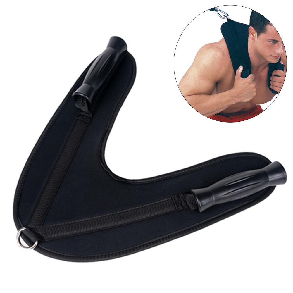 

Фитнес Тяговый Канат Плечевой Ремень Аксессуары для Домашнего Тренажерного Зала Ручка-Ремень для Мышц Брюшного Пресса Фитнес Кранч