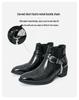 Men's Retro Leather Martin Boots - Chelsea Style with Zipper Ankle